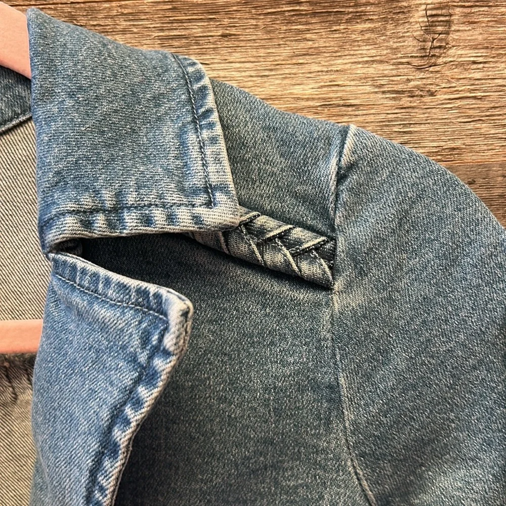 Show Me Your MuMu Outlaw Denim Dress in Tide Size XS NWT - Picture 6 of 14